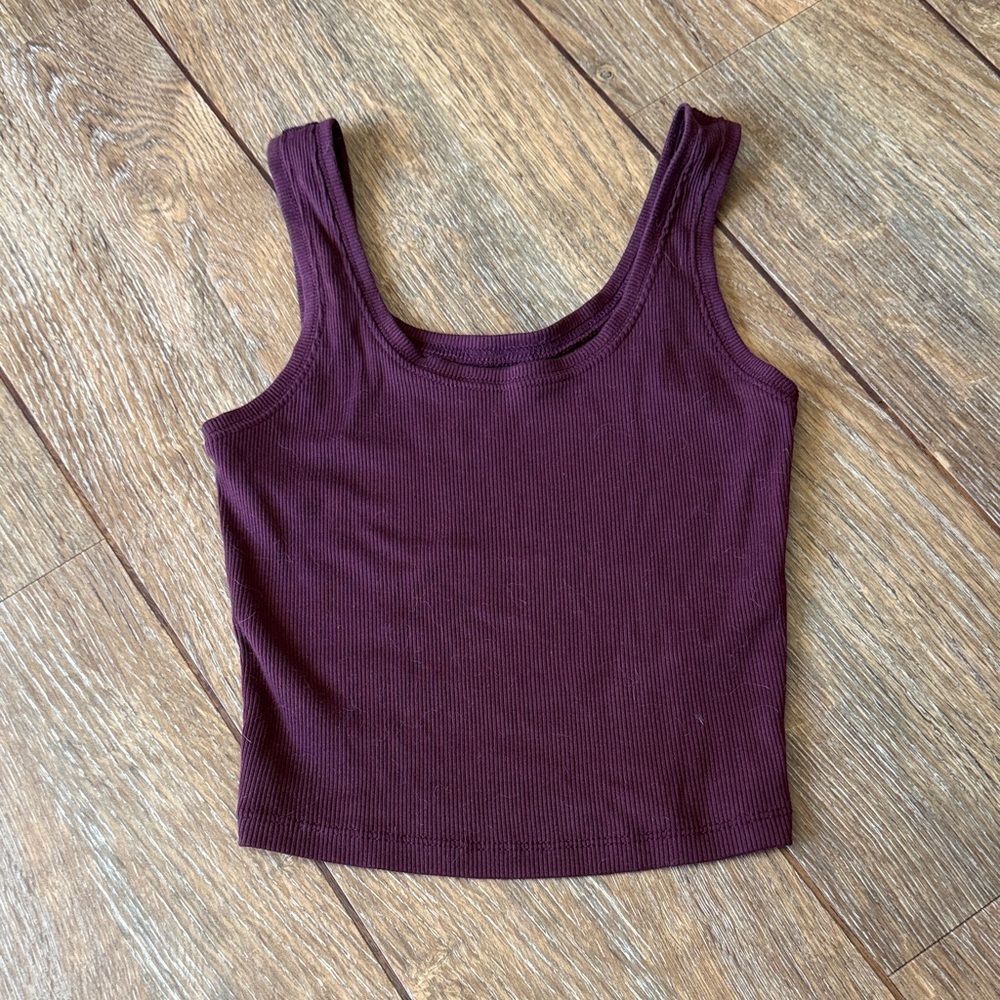 Burgundy Tank Top